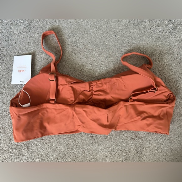 Andie Swim The Symi Top in Cedar Size XXL Sustainable Bikini Top Plus Size - Picture 5 of 8